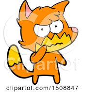 Cartoon Annoyed Fox