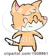 Cartoon Friendly Fox