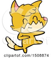 Cartoon Friendly Fox