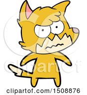 Cartoon Annoyed Fox