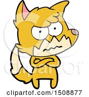 Cartoon Annoyed Fox