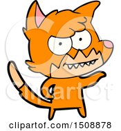 Cartoon Grinning Fox