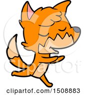 Poster, Art Print Of Friendly Cartoon Fox Running