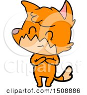 Cartoon Friendly Fox