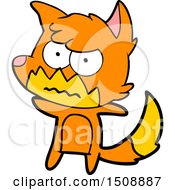 Cartoon Annoyed Fox