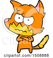 Cartoon Annoyed Fox