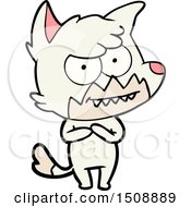 Cartoon Grinning Fox