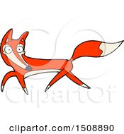 Poster, Art Print Of Skinny Cartoon Fox