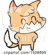 Cartoon Friendly Fox