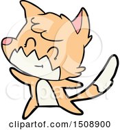 Cartoon Friendly Fox