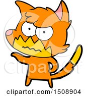 Cartoon Annoyed Fox