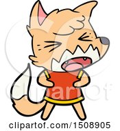 Angry Cartoon Fox