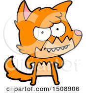 Cartoon Grinning Fox