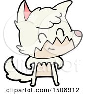 Cartoon Friendly Fox