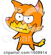 Cartoon Annoyed Fox