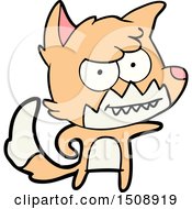Poster, Art Print Of Cartoon Grinning Fox