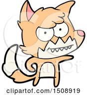 Cartoon Grinning Fox