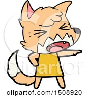 Angry Cartoon Fox