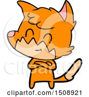 Cartoon Friendly Fox