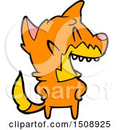 Laughing Fox Cartoon