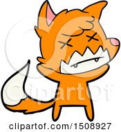 Cartoon Cross Eyed Fox