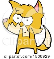 Cartoon Annoyed Fox