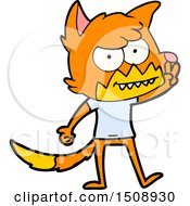 Poster, Art Print Of Cartoon Grinning Fox