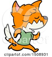 Poster, Art Print Of Friendly Cartoon Fox Running