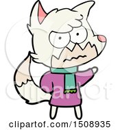 Cartoon Annoyed Fox