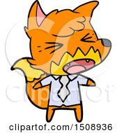 Poster, Art Print Of Angry Cartoon Fox Boss