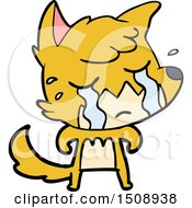 Crying Fox Cartoon