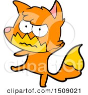 Cartoon Annoyed Fox