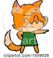 Cartoon Happy Fox