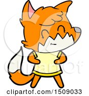 Poster, Art Print Of Cartoon Happy Fox