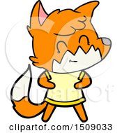 Cartoon Happy Fox