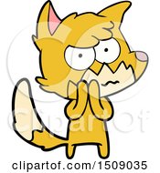 Cartoon Annoyed Fox