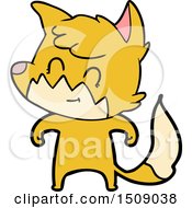 Cartoon Friendly Fox