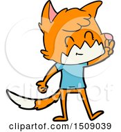 Cartoon Friendly Fox