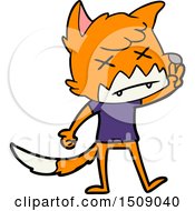 Cartoon Dead Fox