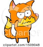 Cartoon Annoyed Fox