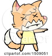 Cartoon Dead Fox