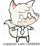 Cartoon Happy Fox