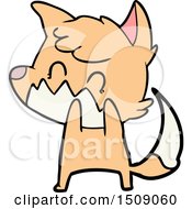 Cartoon Friendly Fox