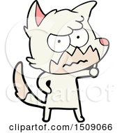 Cartoon Annoyed Fox