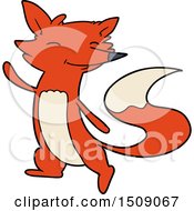 Poster, Art Print Of Cartoon Happy Fox