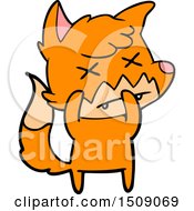 Cartoon Dead Fox