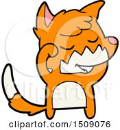 Friendly Cartoon Fox Waking Up
