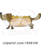Poster, Art Print Of Cartoon Hotdog