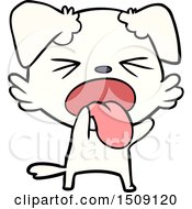 Cartoon Disgusted Dog