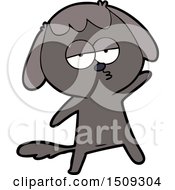 Cartoon Bored Dog